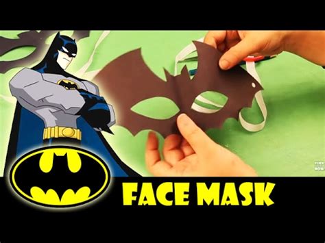 batman face mask batman theme step  step diy crafts