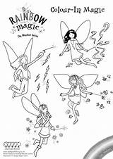 Rainbow Magic Colouring Scholastic Coloring Fairy Fairies Pages Kids Book Print Emily Birthday Party sketch template