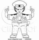 Clipart Police Chubby Pistols Holding Woman Illustration Royalty Lal Perera Vector Policewoman 2021 sketch template