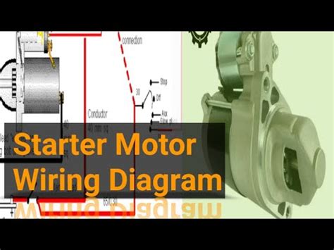 starter motor wiring diagram youtube