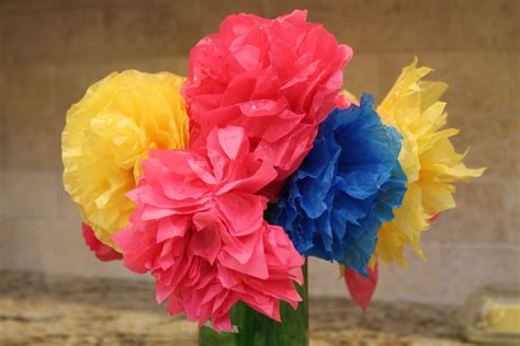colorful paper flowers  spring north texas kids