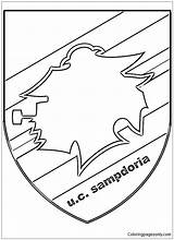 Pages Sampdoria Coloring Adults Kids sketch template