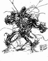 Venom Carnage Spiderman Ausmalbilder Coloringhome sketch template