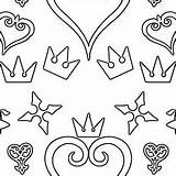 Hearts Kingdom Coloring Spoonflower sketch template