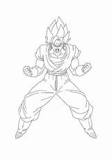 Vegetto Lineart Gogeta Ssj3 Coloring Pages Ultimate Deviantart Manga Anime Template sketch template