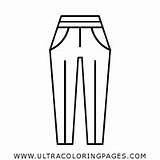 Trousers sketch template