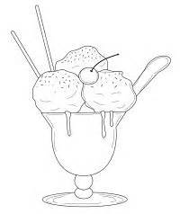 ice cream sundae coloring page yummy ice cream sundae coloring pages