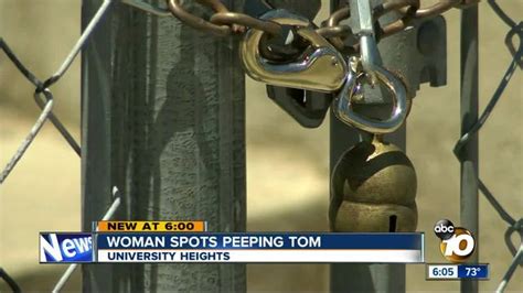 university heights woman catches peeping tom pleasuring himself outside her window