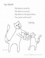 Poems Mothers Poem Preschool Coloring Short Kids Mom Easy Mother Happy Shorts Choose Board Little Craft Mum sketch template