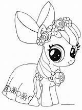 Pony Little Bloom Apple Coloring Pages Play Online sketch template