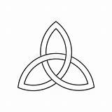 Trinity Symbol Triquetra Unity Linear Arche Eternite Vectoriels sketch template