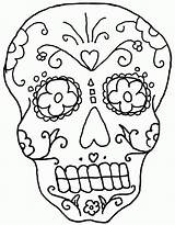 Dead Coloring Pages Skeleton Skull Printable Kids Sugar Easy Face Print Drawing Bones Axial Color Template Adults Colouring Sheets Sheet sketch template