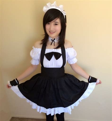 japanese maid costume off the shoulder peasant top black apron 6 pieces cosplay ebay