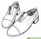Shoes Drawing Draw Sketch Pair Tap Soccer Shoe Step Paintingvalley Wikihow Drawings Sketches Ways Shading sketch template