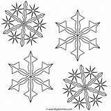 Snowflake Everfreecoloring sketch template