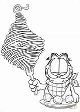 Garfield Coloring Spaghetti Pages Colorir Pintar Meatballs Para Desenhos Colorare Printable Desenho Eating Supercoloring Color Imprimir Ausmalbilder Silhouettes Book Drawing sketch template