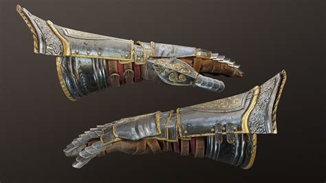 artstation gauntlets eric  fitch fantasy armor medieval armor