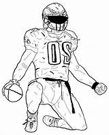 Coloring Football Player Pages Nfl Players Drawing Print Color Clipart Cliparts Template Cartoon Lewis Ray Printable Tackling Celebration Sketches Line sketch template