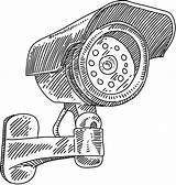 Security Camera Drawing Illustrations Clipart Cctv Vector Stock Grouped Eps10 Contains Elements Resolution Line High Jpeg sketch template