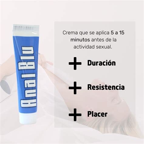 Lubricante Crema Anal Blu 0 5 Oz Desensibilizante Anestésico Envío Gratis