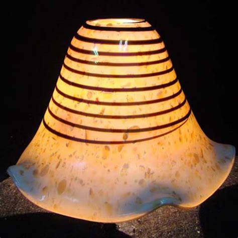 Colored Glass Hand Blown Glass Frit Glass Lamp Shade Hln8955