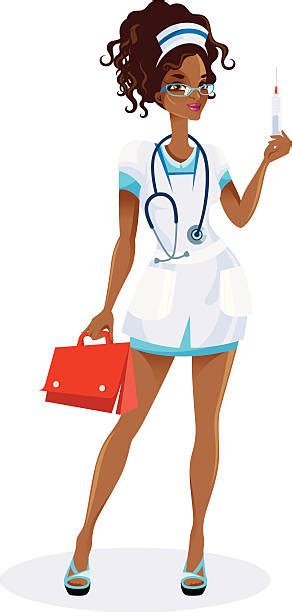 Sexy Black Nurses Illustrations Royalty Free Vector