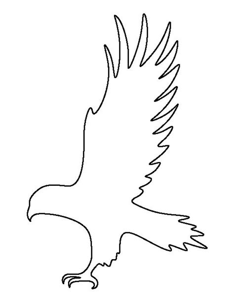 eagle stencil idea images  pinterest birds  printable