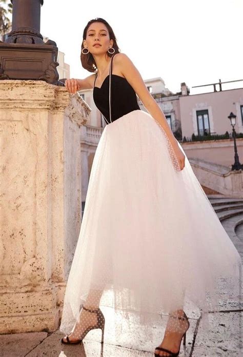 Milana Mikhailus Milka Romo Rome Italy Tulle Skirt White Skirt