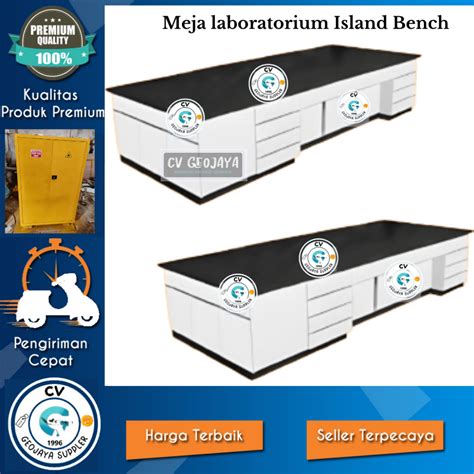 Jual Kinerja Optimal Meja Laboratorium Island Bench Dengan 6 Pintu