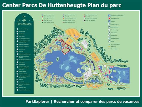 le plan de center parcs de huttenheugte parkexplorer
