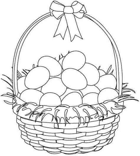 pics  easter basket printable coloring page easter coloring