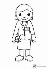 Community Helpers Reporter Occupation Printable Colouring sketch template