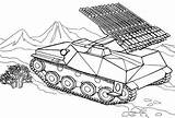 Tank Coloring Pages Military Russian War Printable Strong Cool sketch template