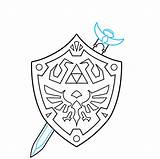 Sword Hylian Draw Easydrawingguides Lines sketch template