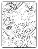 Coloring Jake Pirates Pages Neverland Pirate Disney Sheets Printable Colouring Land Never Para Party Colorear Library Kids Pan Peter Páginas sketch template