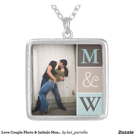 Create Your Own Necklace Monogram Necklace Love Couple