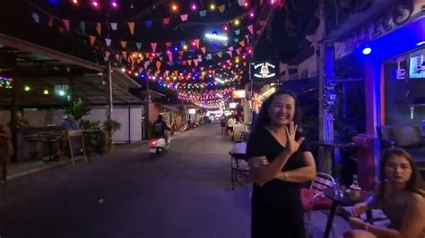 evening walk   street soi  hua hin thailand youtube