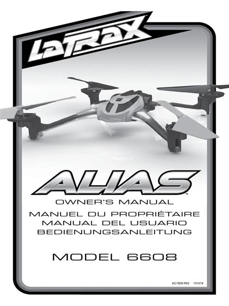 latrax drone alias owners manual  helicopter aerospace