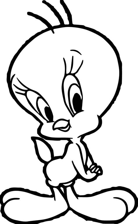 tweety cute coloring pages wecoloringpagecom