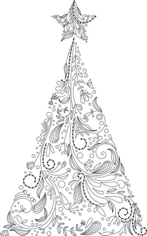 christmas tree colouring page adult colouringchristmaseaster