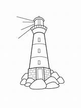 Leuchtturm Lighthouse Ausdrucken Malvorlagen Ausmalbilder Malvorlage sketch template
