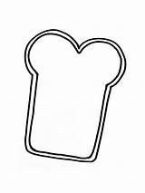 Bread Coloring Pages Popular Color sketch template