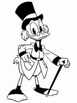 Ducktales Scrooge Mcduck Disneyclips Gizmo Gumby Coloringhome sketch template