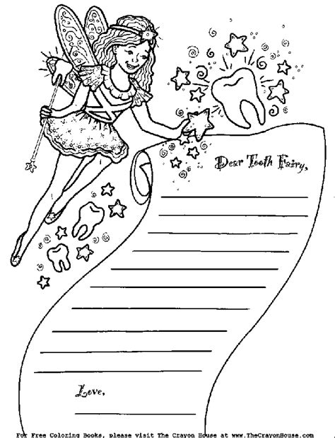 printable tooth fairy coloring pages coloring home