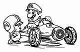 Mario Kart Coloring Pages Color Printable Drawing Print Wii Super Kids Colouring Donkey Draw Game Kong Customization Wecoloringpage Getdrawings Games sketch template