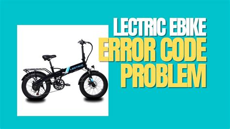 fixing  electric bike error code problem   coding error code rv travel