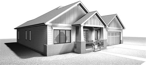 craftsman ranch house plan dj architectural designs house plans