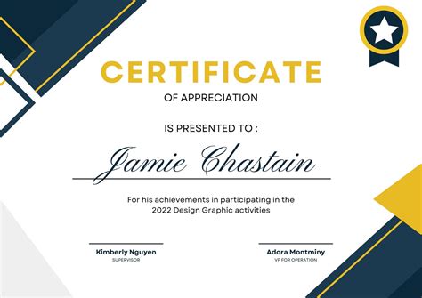 certificate achievement canva editable digital  drawing