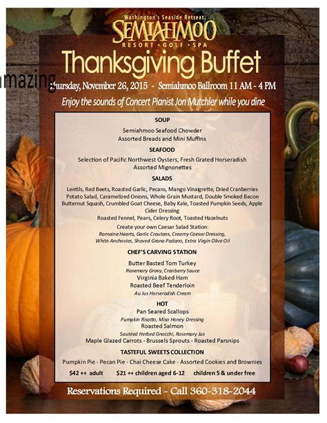 thanksgiving buffet whatcomtalk