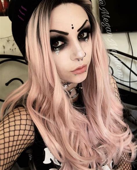 Megan Mayhem Vintage Goth Victorian Goth Fairy Makeup Mermaid Makeup